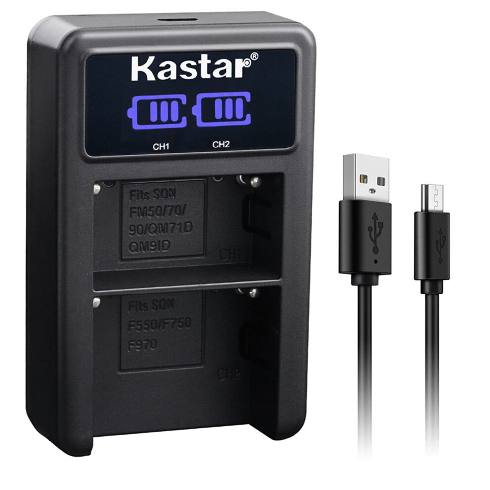 Npfm500h Dual Usb Fast Battery Charger With Led Indicators For Sony Alpha Dslra100/A200 9113335831537