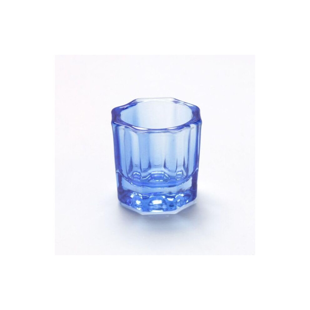 Blue Crystal Glass Nail Dappen Dish Bowl For Acrylic Powder And Liquid Mixing