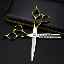 Hair Cutting Scissors 6 Inch Professional Stainless Steel Barber Shears with Ultra Sharp Blades