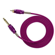 Tattoo Power Supply Cable with RCA Silicone Cord for Professional Machines, Stable and Tangle