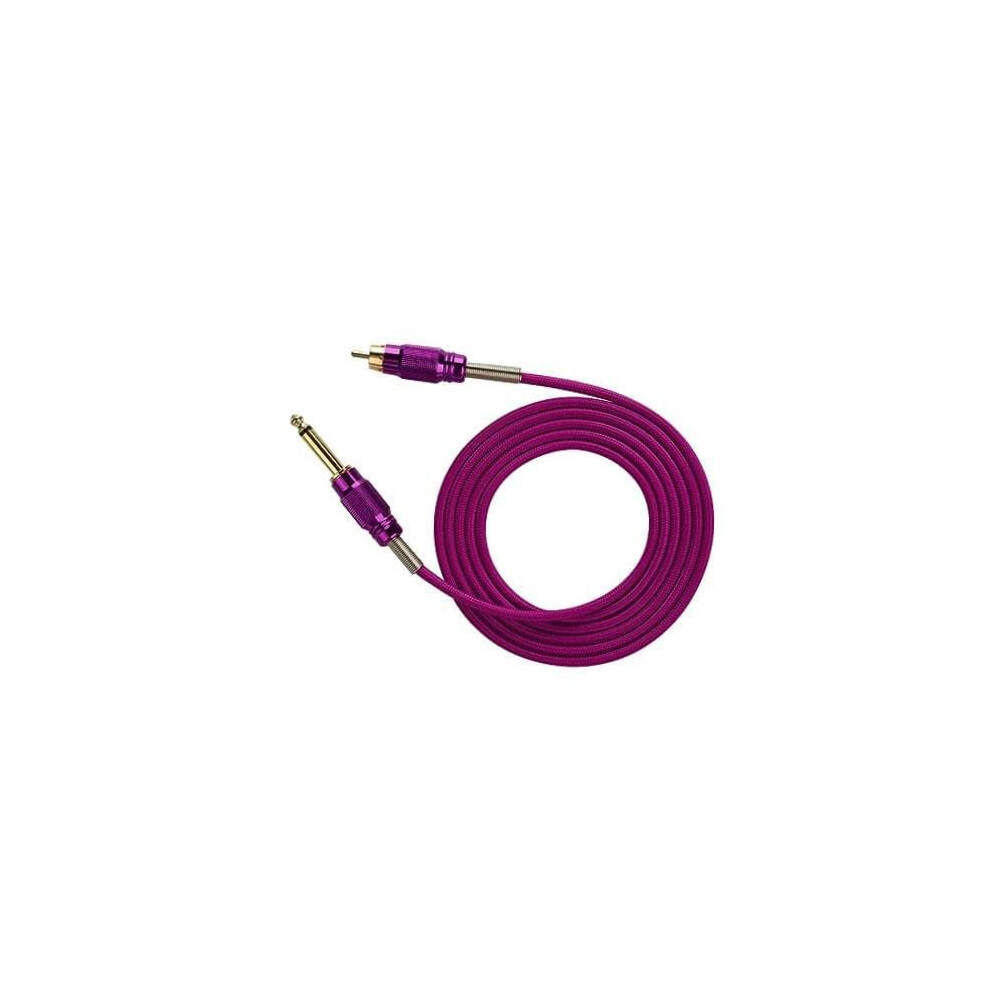 Tattoo Power Supply Cable with RCA Silicone Cord for Professional Machines, Stable and Tangle