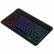 10 Inch Wireless BT Keyboard Black, 78 Keys, 280mAh Rechargeable