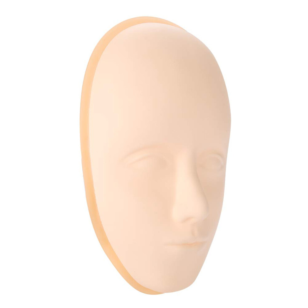 Permanent Makeup Practice Set with Realistic Silicone Tattoo Skin Mannequin Head for Eyebrow and Lip Training