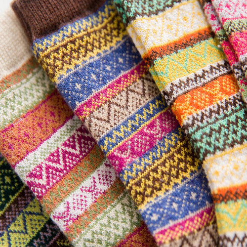Retro-Wollsocken Weihnachten Paar 1