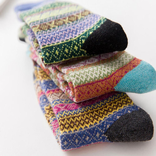 Wollsocken für Damen Herren Paar 1