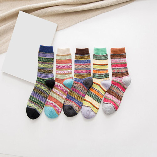 Warme Stricksocken Weihnachtssocke 1