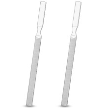 2 Pcs Stainless Steel Toenail File for Thick Nails, 4Sided Durable Nail Care Tool for Men Women