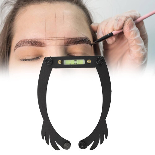 Microblading Eyebrow Ruler Adjustable Bow Design with Replaceable Thread for Precise Mapping 2