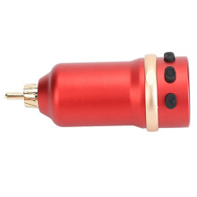 Wireless Tattoo Machine Battery 1600mAh Fast Charging Adjustable Voltage Power Supply Red
