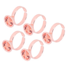 Tattoo Ink Cup Set 5Pcs Reusable Stainless Steel with Partition for Microblading and Pigment Mixing