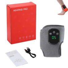 Foot and Ankle Massager with 3Level Heat Therapy, Adjustable Vibration, Breathable Fabric for Pain Relief