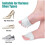 Silicone Bunion Corrector with Breathable Gel Toe Separators for Nighttime Foot Alignment, 2 Pairs 4