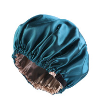 Adjustable Waterproof DoubleLayer Shower Cap Hair Roller Cap for Spa and Shower Hair Protection