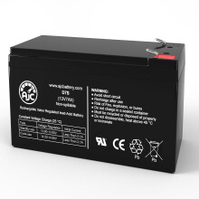 12V 7Ah Sealed Lead Acid Battery UB1270 Replacement for Alarm Systems and Emergency Lighting