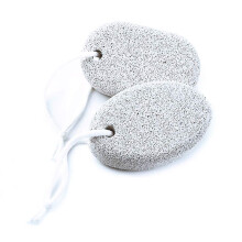 Foot File and Natural Pumice Stone for Dead Skin Removal, Gentle Foot Exfoliation, Travel Size