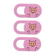 3pcs Cute Pig Webcam Cover Slide for Laptop Tablet Mobile, UltraThin SelfAdhesive Privacy Protection