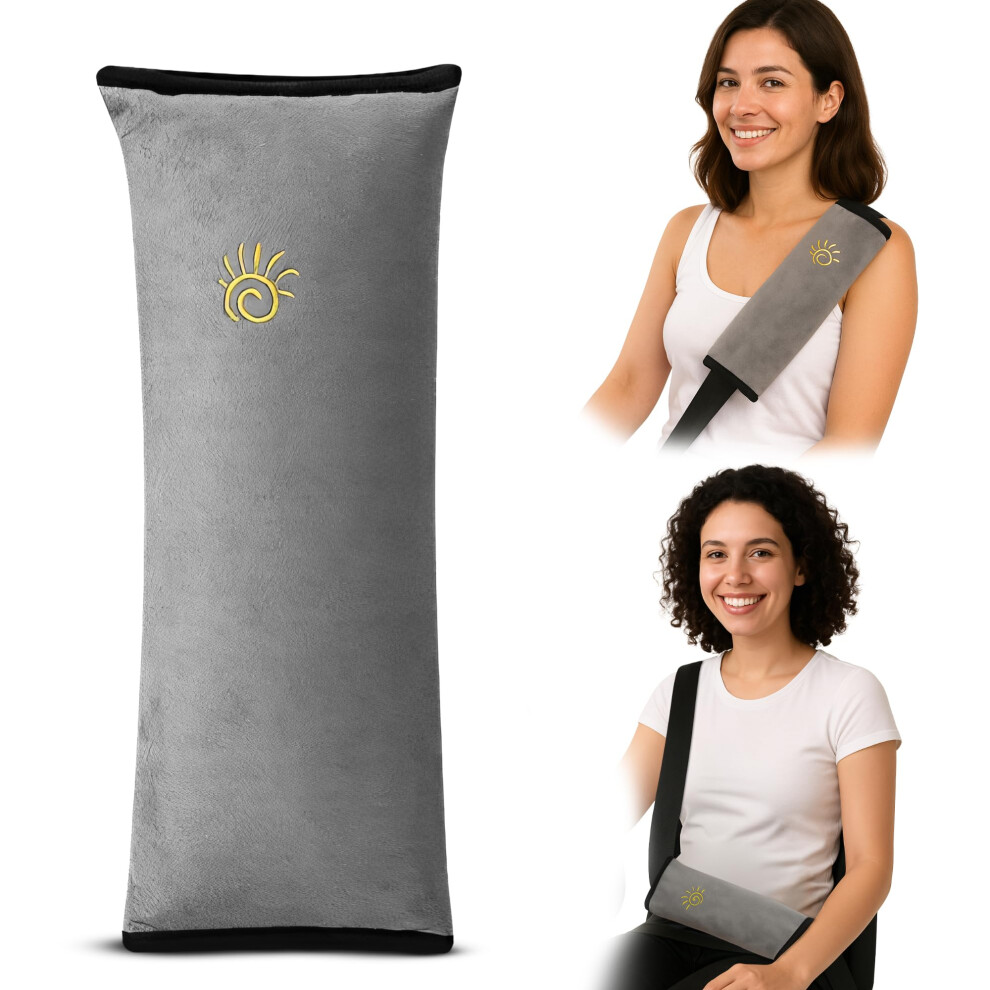 Post Surgery Seatbelt Pillow Cushion for Tummy Tuck CSection and Chest Recovery with Soft Adjustable Padding