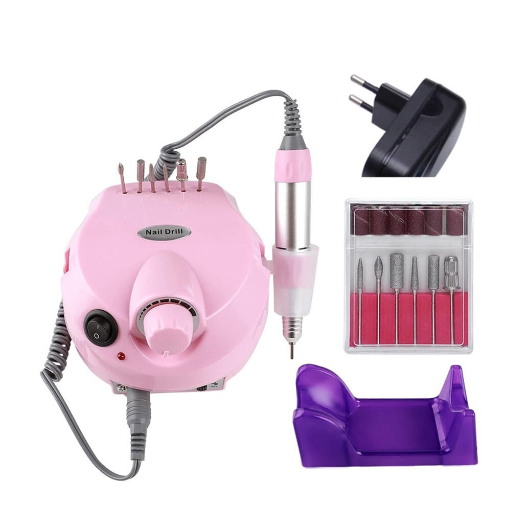 Electric Nail Drill 30000RPM with Pedal Control for Gel Removal Manicure Pedicure Nail File