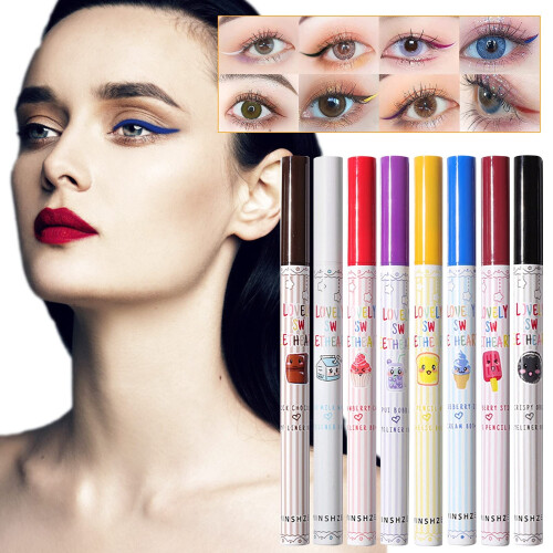 Black Waterproof Liquid Eyeliner Pen Sweatproof Long Lasting Fine Tip for Precise Eye Makeup 1