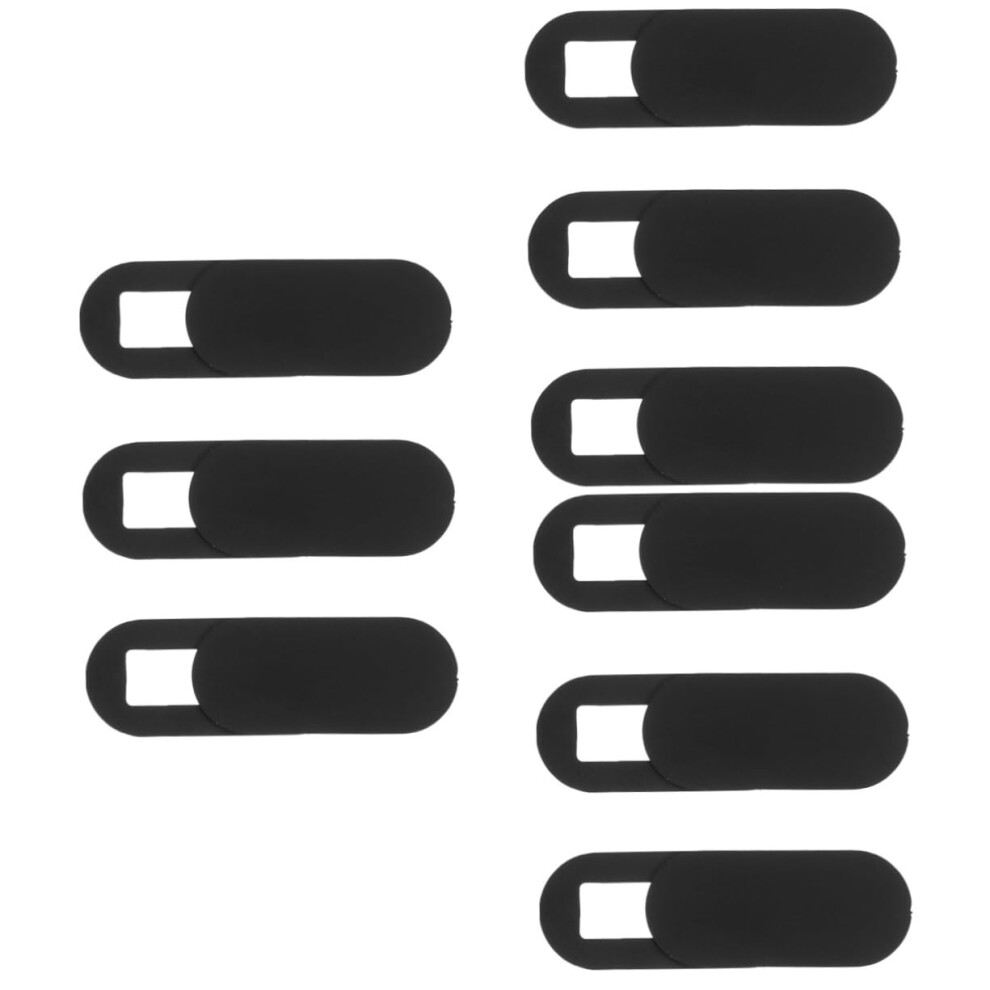 9Pcs Webcam Cover Slide For Laptop Phone And Tablet, Slim Durable Privacy Shutter, Black 9113335832893