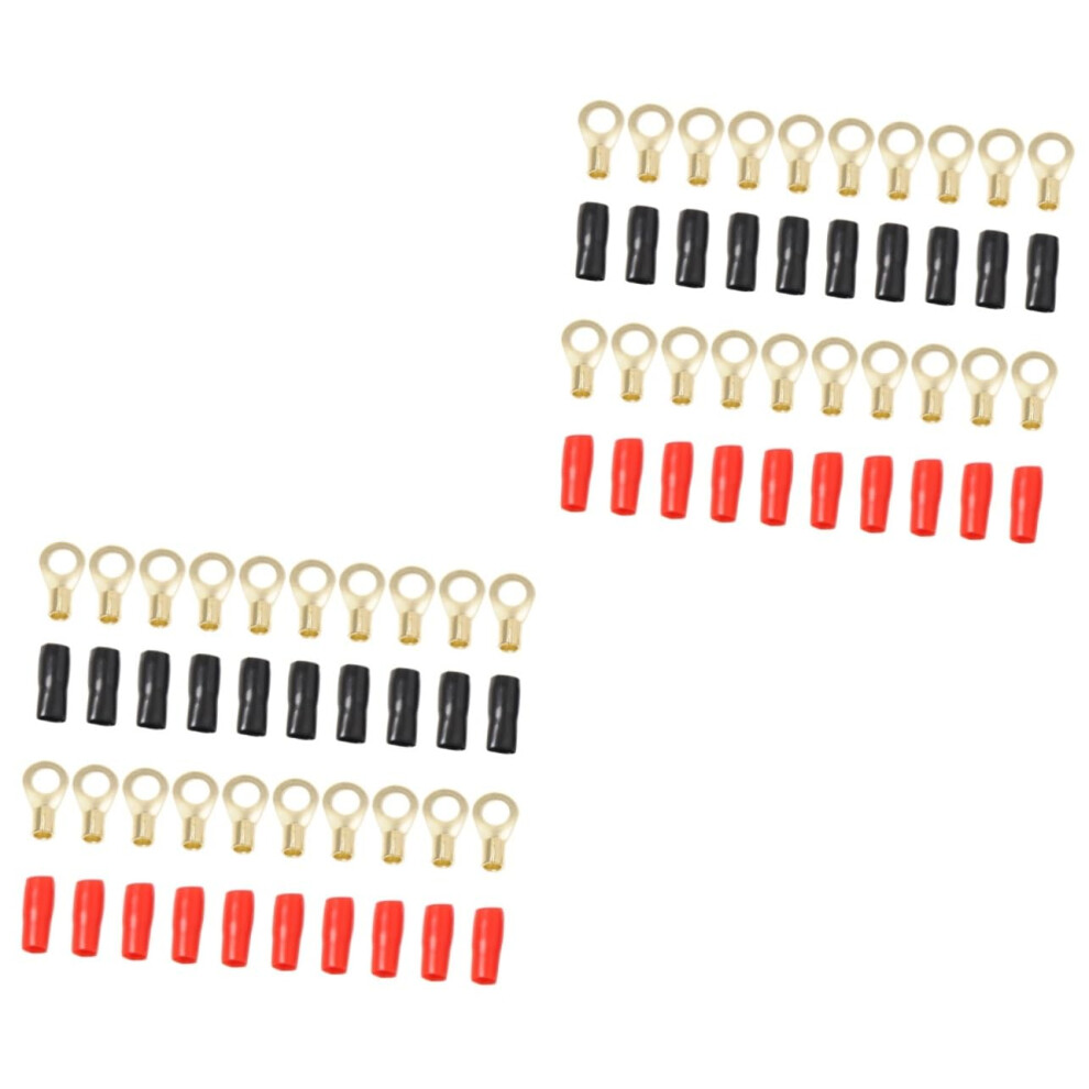 20 Pairs Copper Spade And Fork Terminals Electrical Crimp Connectors For Car And Home Audio 9169991707785