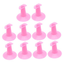 30pcs Nail Art Finger Rest Pink Plastic Stand for Stable Support and Comfortable Manicure