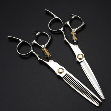 6 Inch Professional Hair Cutting Scissors JP 440C Steel Tiger Handle Barber Shears Set