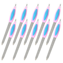 Dual Ended Nail File with Cuticle Pusher Professional Manicure Tool for Salon and Home Use