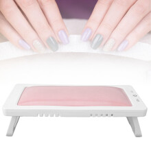 LED Nail Lamp UV Nail Dryer with Hand Pillow, Foldable USB Gel Curing Light 27 Beads for Home Salon
