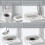 Graues ABS Katzentoilette Trainingskit wiederverwendbar 6