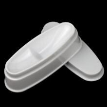 French Dip Nail Tray with Lids, Precise Smile Line Mold, DualSided Tip Options, White Plastic