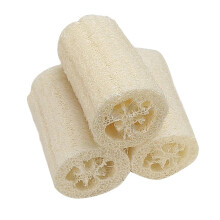 Natural Loofah Sponge 3 Pack EcoFriendly Plant Fibers for Bath Body Scrub and Kitchen Cleaning
