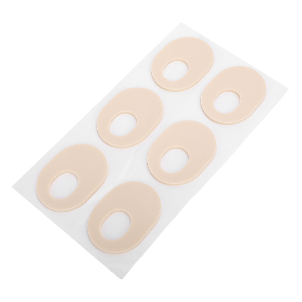 24pcs Latex Self-Stick Foot Cushions Anti-Friction Breathable Pads