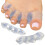 2PCS Gel Toe Separators Bunion Corrector for Overlapping Toes Women Men Clear Toe Alignment Support 1
