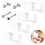 Nose and Ear Piercing Kit 2 Pack Each Safe SelfPiercing Disposable Hygienic for Beginners Silver 2