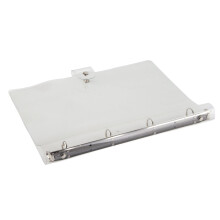 Couverture de classeur en PVC transparent A4, à bouton-pression, résistante à l'usure, écologique, pour bureau et école