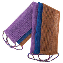 Exfoliating Bath Towel Set with Back Scrubber and African Bath Net for Deep Skin Cleansing, 3Pack