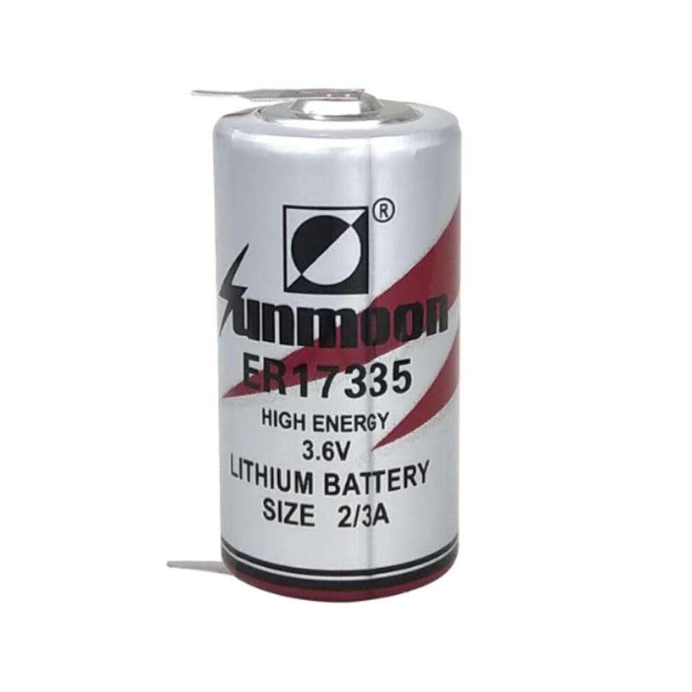 Er17335 3.6V 2100Mah Lithium Battery With Solder Tabs, Longlasting Nonrechargeable Cell 9455672051897