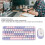 Wireless Keyboard Mouse Combo, 82 Keys, 2.4G & Bluetooth, Violet 5