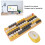 Combo tastiera e mouse giallo 82-tasti 2.4G BT 4