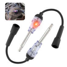 Spark Plug Tester with Bright Indicator Light, Universal Ignition Coil Tool for Cars, Motorcycles, Lawn Mowers, Small Engines (2PCS)