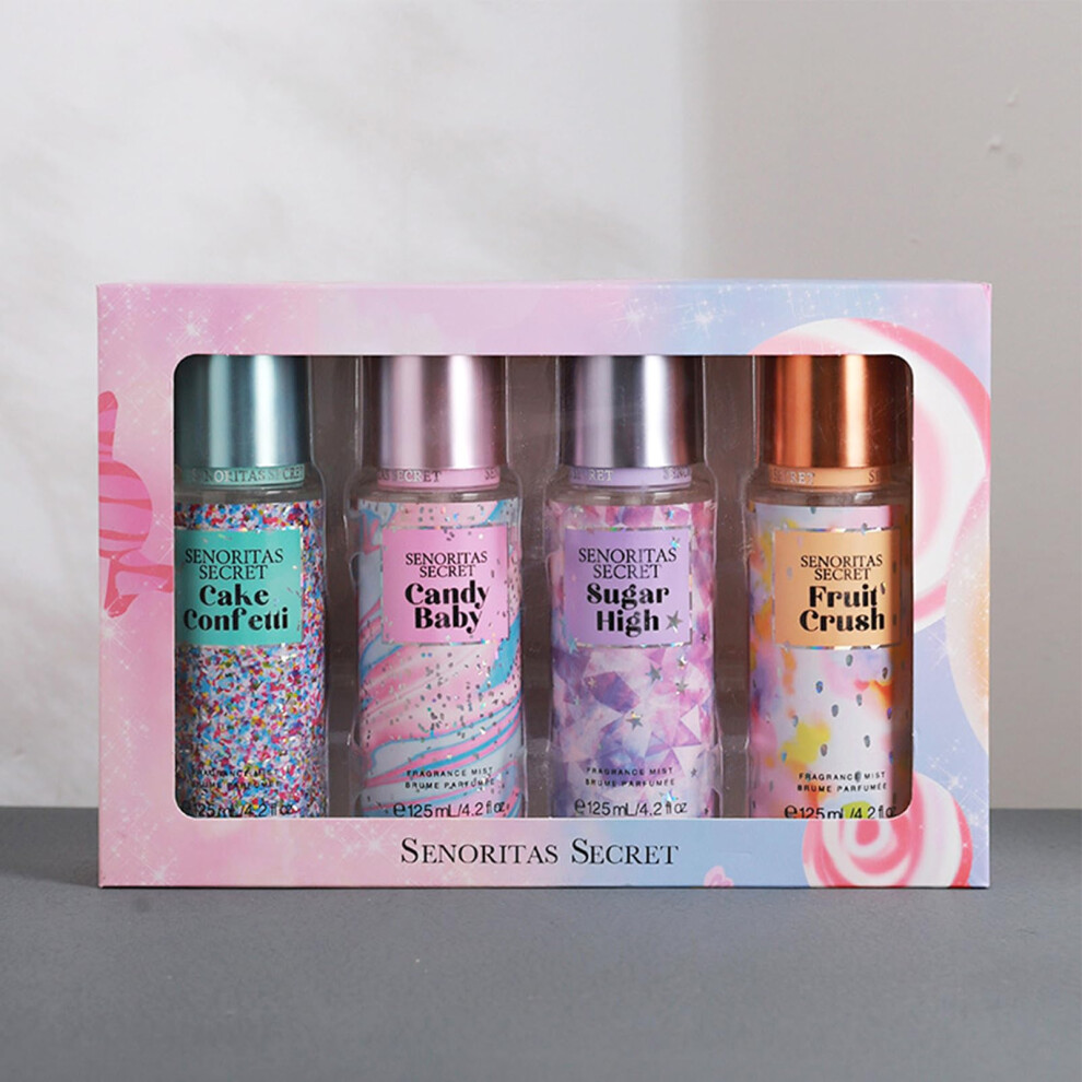 Perfume Gift Set for Women, Long Lasting Fruity Body and Hair Mist with Elegant Gift Packaging