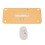 Wireless Keyboard Mouse Combo 82 Keys Bluetooth 2.4G Low Noise Yellow 9