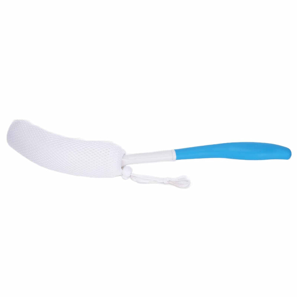 Back Scrubber with Removable Head, Soft Bristle Shower Brush for Gentle Exfoliation and Full Body Reach
