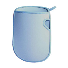 Bath Sponge for Kids and Adults, Blue PVA Shower Exfoliating Mitt, Gentle Daily Body Scrub