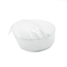 Nail Soak Bowl for Quick Cuticle Softening, Five Finger Plastic Manicure Soak Bowl, White