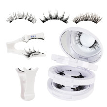 Magnetic Eyelashes 3 Pairs Kit with Applicator, Glue Reusable Lashes for Natural Look