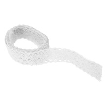White Cotton Lace Ribbon 20 Yards for DIY & Clothing Decoration