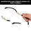 Professional Eyebrow Mapping Ruler with String, Black Aluminum Tattoo Measuring Tool for Microblading 5
