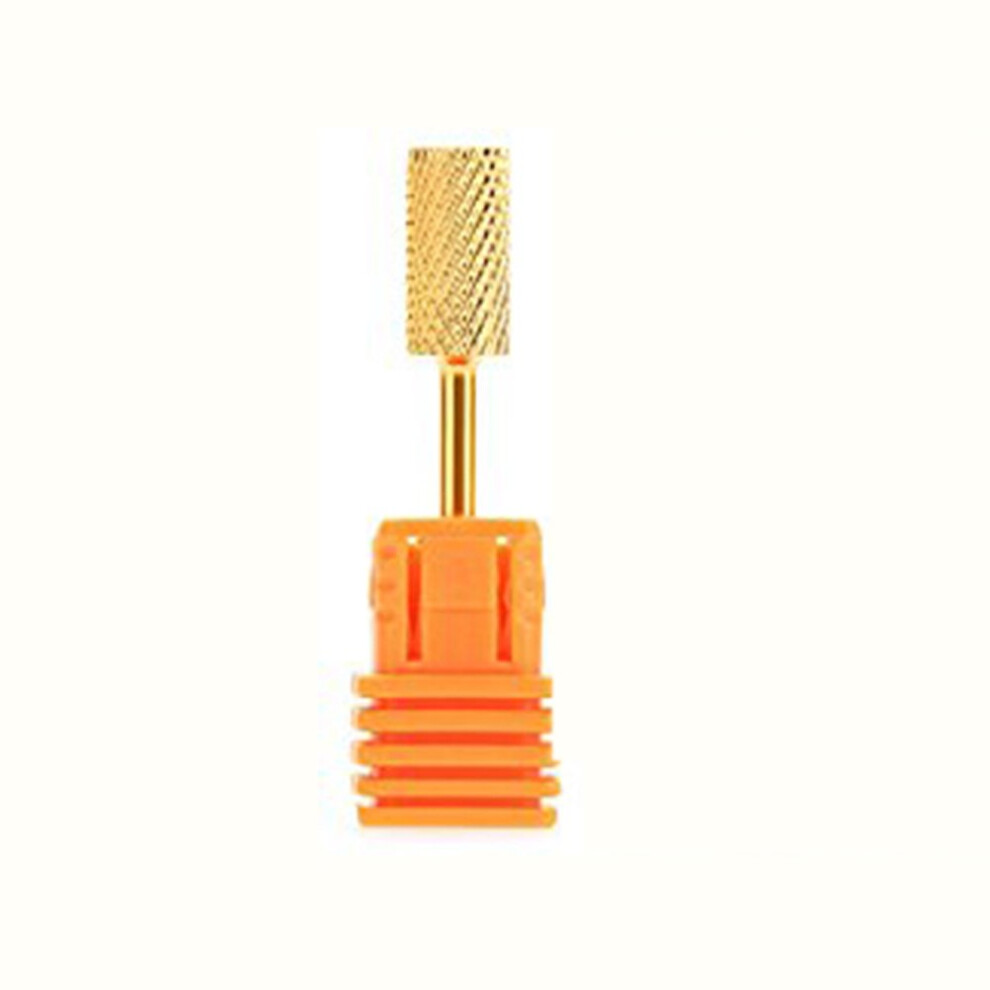 Electric Nail Drill Bit 3/32 Gold Carbide, Fine Grit for Acrylic and Natural Nails, Longlasting